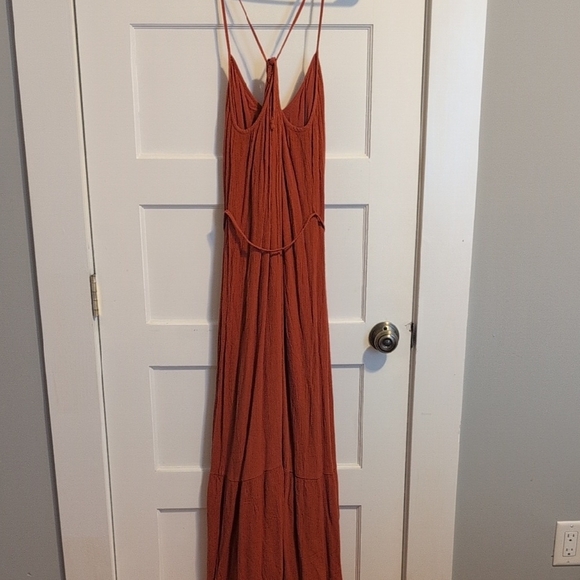 LOFT Terracotta Sleeveless Maxi-Dress - Picture 9 of 12